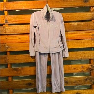 BCBG Embellished Terry Sweat Suit